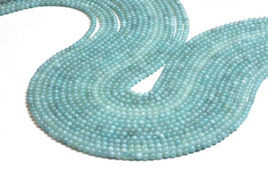 Natural 6mm Amazonite Beads Smooth Round Loose Spacer Gemstone Jewelry Supplies