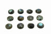 Calibrated 4mm Natural AA Labradorite Round Faceted Cabochon Loose Bulk Gemstone