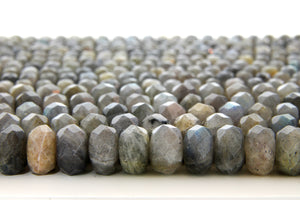 2x3mm Wholesale Natural Labradorite Loose Spacer Faceted Gemstone Rondelle Beads