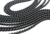 8mm 16" Strand Natural Black Smooth Onyx Gemstone Large Loose Beads Bulk Sale