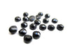 Calibrated Black Onyx Natural AA Round Faceted Cabochon Gemstone Jewelry Making