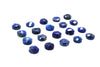 Natural Lapis Lazuli September Birthstone Loose Faceted Cabochon Round Gemstone