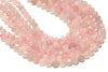 3mm Tiny Rose Quartz Faceted Round Loose Gemstone Beads Wholesale DIY Jewelry