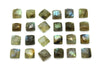 Wholesale 8x8mm Square Natural AA Labradorite Loose Faceted Cabochon Gemstone