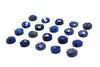 Natural Lapis Lazuli September Birthstone Loose Faceted Cabochon Round Gemstone