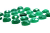 High Quality 16mm Green Onyx Cabochon Faceted Round Gemstone DIY Jewelry Supply