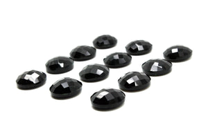 Onyx Round Cabochon Black Natural Calibrated Gemstone AA Grade Loose Fine Stone